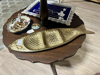 Gold Tone Metal Fish Dish|103374