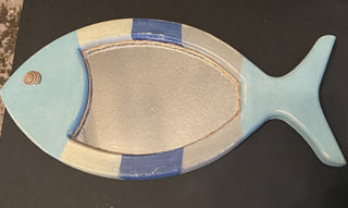 Nautical fish wall mirror