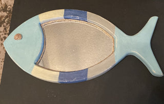 Nautical fish wall mirror