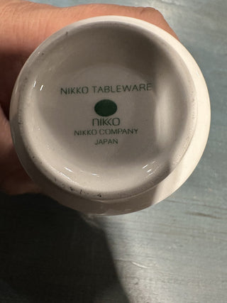 Nikko Pottery Antique Teacup with Lid #62 VV MTS