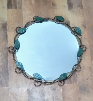 MW Round Leaf Mirror MTS|115030