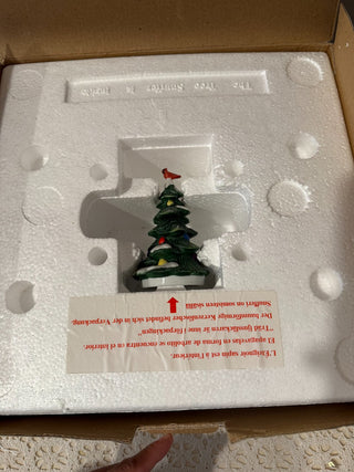PartyLite P7870 Snowbell 3-Wick Candle Holder Plate Christmas Snowman With Box|137897