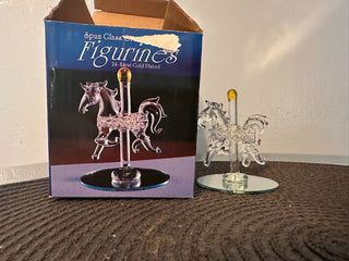 Ornament Spun Glass Horse MTS|87013