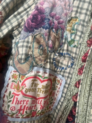 Reversible patchwork jacket