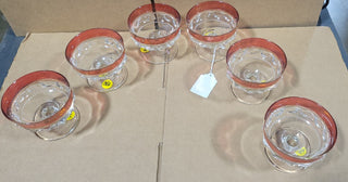 Set of 6 Cranberry Dessert Dish RCD|120676