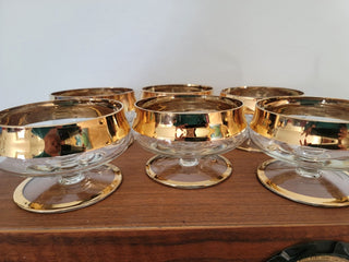 1960s Avitra Gold Rim Bowl Set|39562