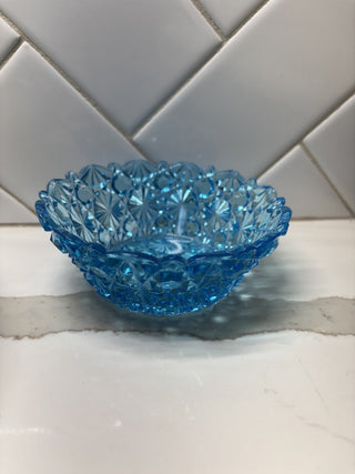 SALE - Antique Blue Candy Dish -RSV