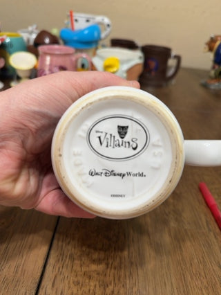 Vintage 1996 Walt Disney World Villains Ceramic Coffee Mug Cup 16 oz HTF RARE
