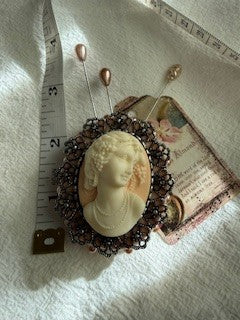 Vintage Cameo Pin Cushion