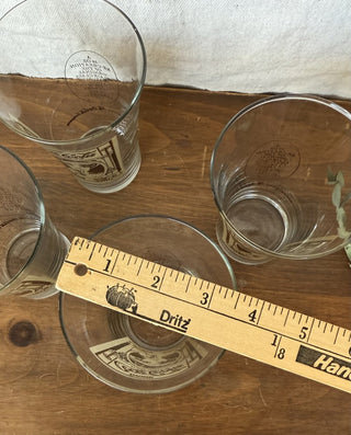 Vintage Pair Coca Cola Victorian Archive Glasses (LZD - RSV)