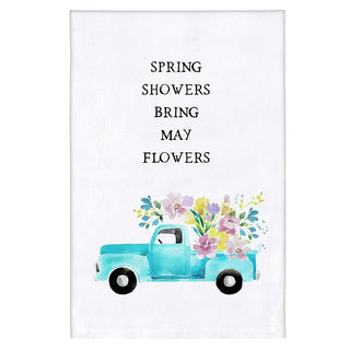 TEA TOWEL - SPRING SHOWERS RSV