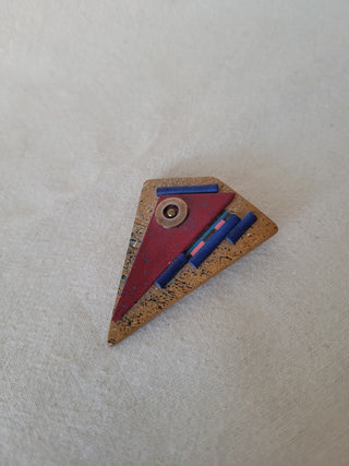 Vintage Geometric Handmade Brooch RCD