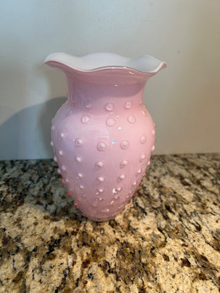 Pink Hobnail Vase     MTS|167095