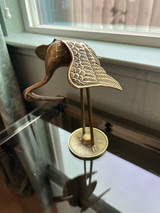 Vintage brass crane|61310