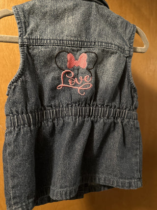 Embroidered denim vest  Size 12mos  #SM. RCD|56661
