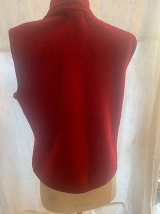 coldwatercreek red vest sz M MTS|127637