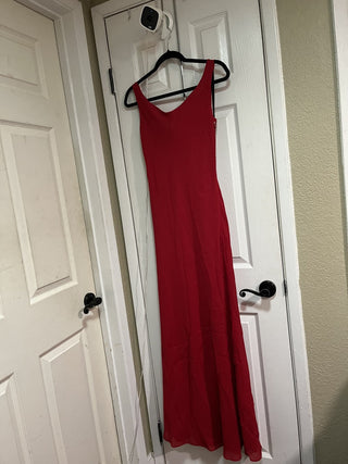 Red Sequined Formal Bridesmaid/Prom/ Gown Dress Size 4 RCD
