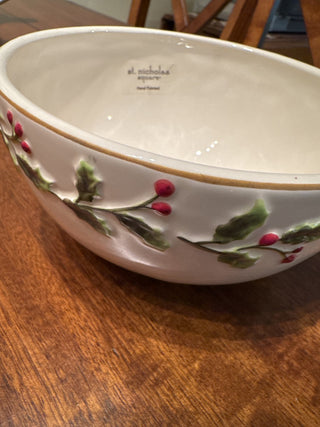 St Nicholas Holly Jolly Bowl-KL RCD