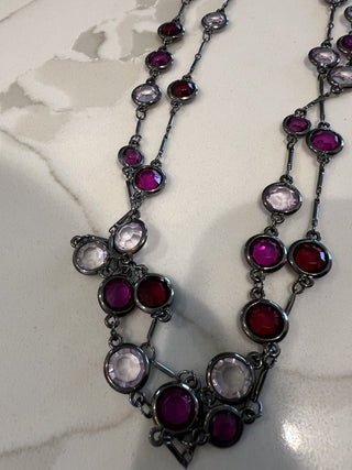 Talbot long necklace Gunmetal MTS|58804