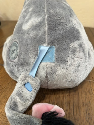 Disney Store Exclusive Eeyore 18" Plush Toy w Detachable Tail Winnie the Pooh