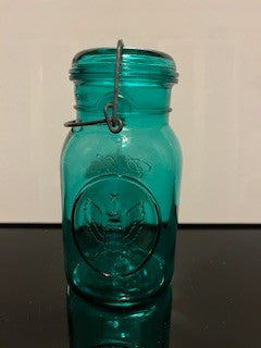 #1919 Turquoise Canning Jar RSV|61569