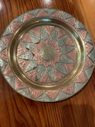 VNTG Copper/Brass/Pewter Wall Hanging~MTS|87324