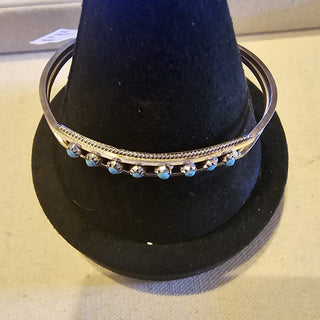 Sterling Zuni turquoise bracelet
