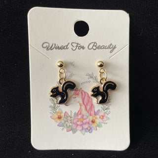 black squirrel earrings RSV