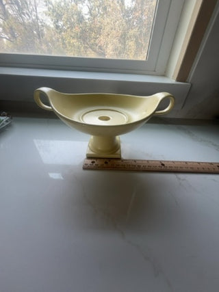 pedestal dish  made by Hyalyn Pottery in the United States
