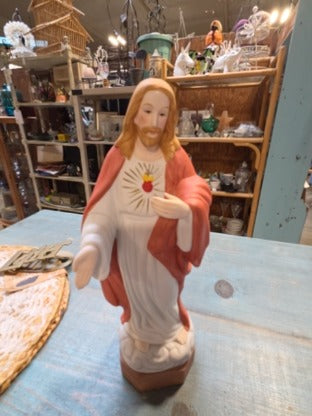 Jesus Sacrad Heard bisque porcelain