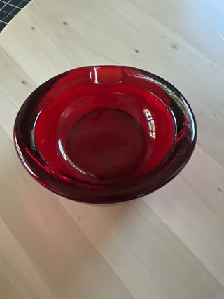 Viking MCM Ruby orb ashtray small SET OF 2 - RSV|104693