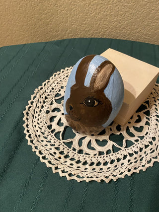 Handpainted Rabbit art rock - LG
