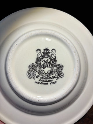 Greece ceramic fisherman & lighthouse ashtray NM MTS