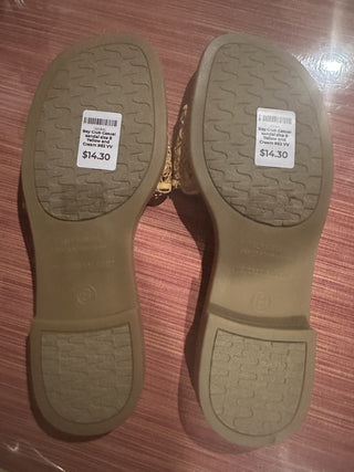 New Montego Bay Club Casual sandal size 8 Yellow and Cream #62 VV  MTS|67035