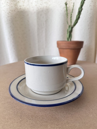 Stoneware Japan Cup/Saucer Pair (LZD - RSV)|63986