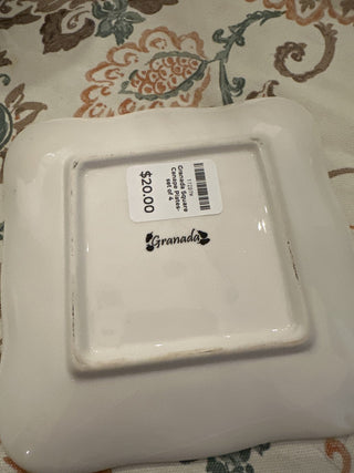 Granada Square Canape Plates-set of 4 MTS