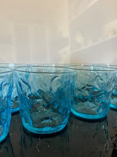 #1998 Peacock Blue Glassware 4-set RSV|74999