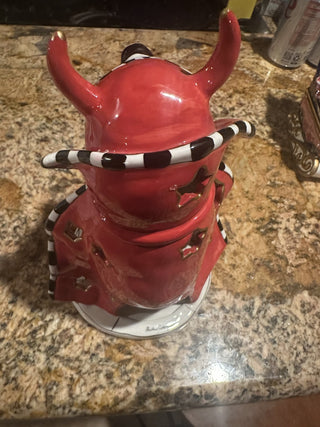 Blue Sky Clayworks Goldmic Halloween Dog Trick or Treat Tealight Candle holder #63 VV MTS|117754