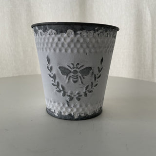 shabby chic bee tin container RSV