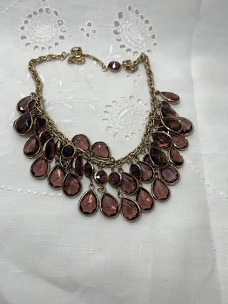 Necklace - Purple Glass RSV