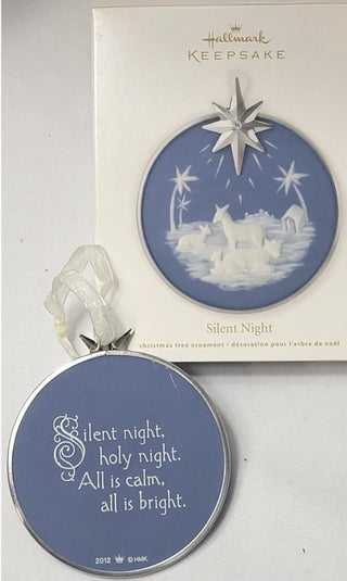 2012 Silent Night Hallmark Ornament Porcelain & Metal #62 VV MTS|131878