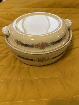 VTG Casserole Dish Hall Blue Bouquet MTS|63172