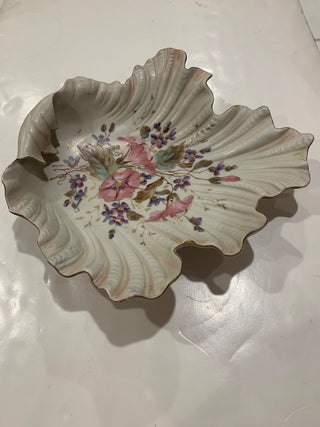 Hand painted German molded serving dish MTB|124125