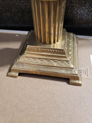 MTS  Vintage Brass large ornate candlesick|86951