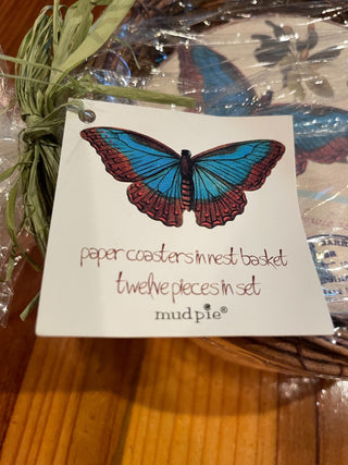 Mud Pie Butterfly Coasters (set 12) ~MTS|102379