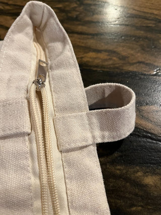 "Another Day Ruined" Large Zippered Canvas Tote RSV|84682