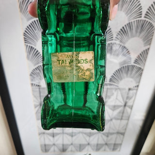 Vintage Avon - Green Glass Car - Tai Winds Aftershave (BRI) - MTS|116867