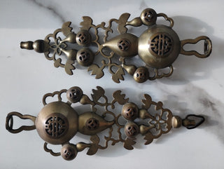 Brass Asian Bed Curtain Pull Backs|60408