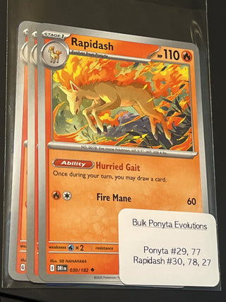 Ponyta Evolutions - Qty 5 - Pokémon Cards RSV|88942