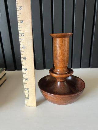MCM wood candlestick RSV|101265